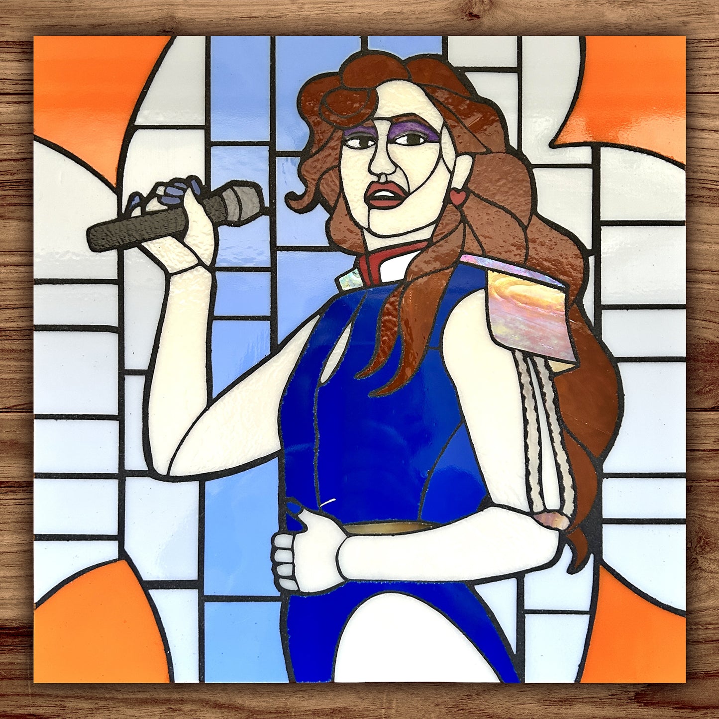 Chappell Roan Stained Glass Mosaic