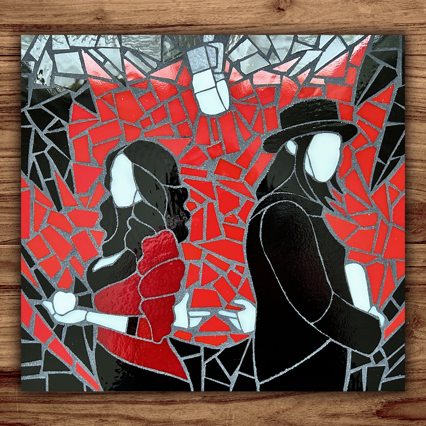 The White Stripes Stained Glass Mosaic